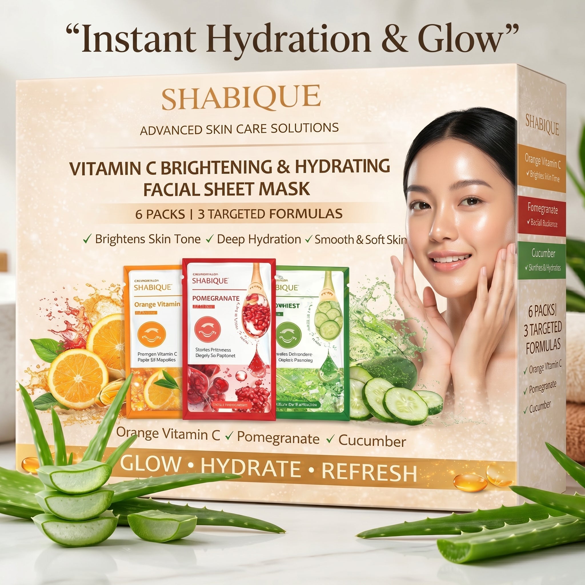 How to Fix Dehydrated Skin Fast with Shabique Masks