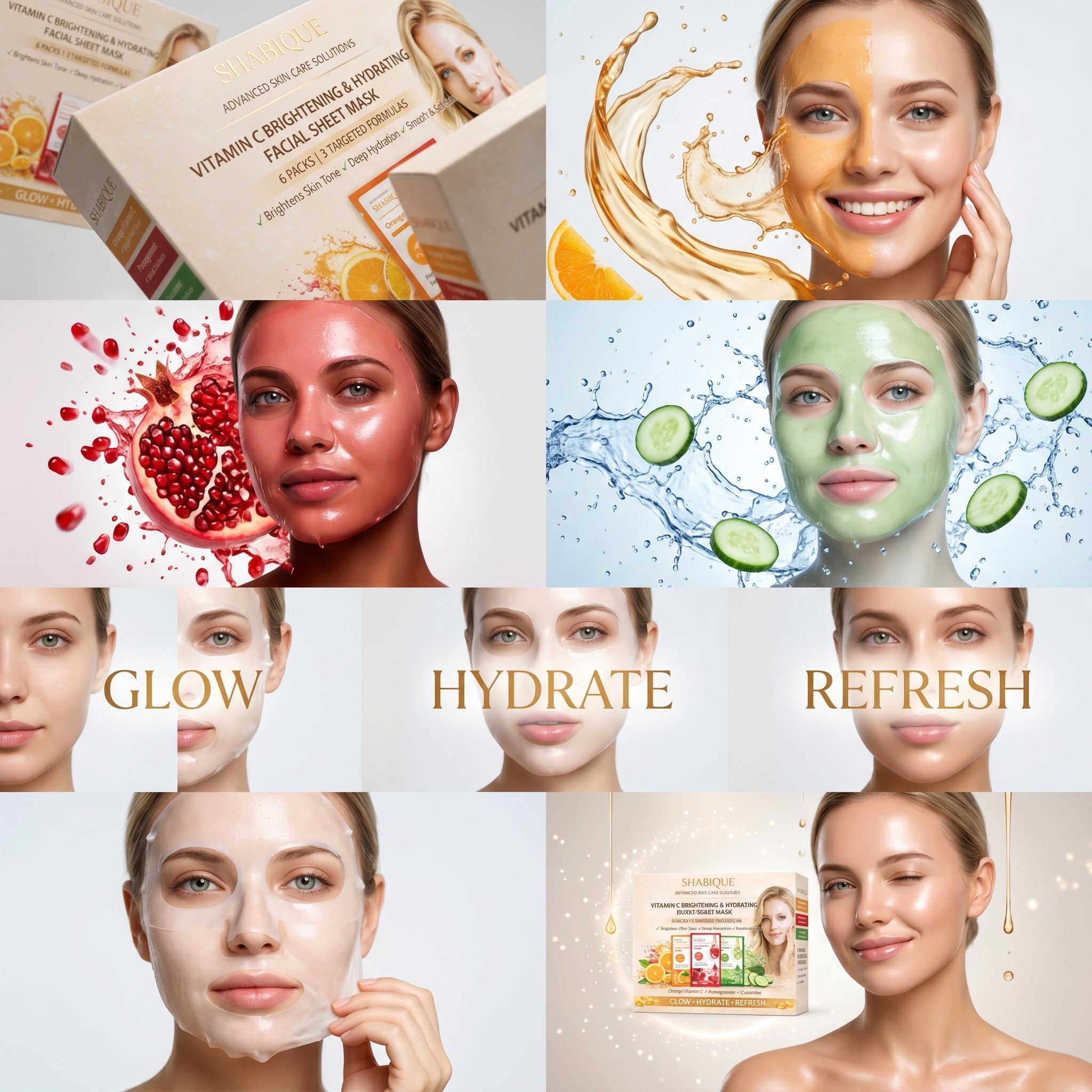 Hydrating face mask for healthy glowing skin