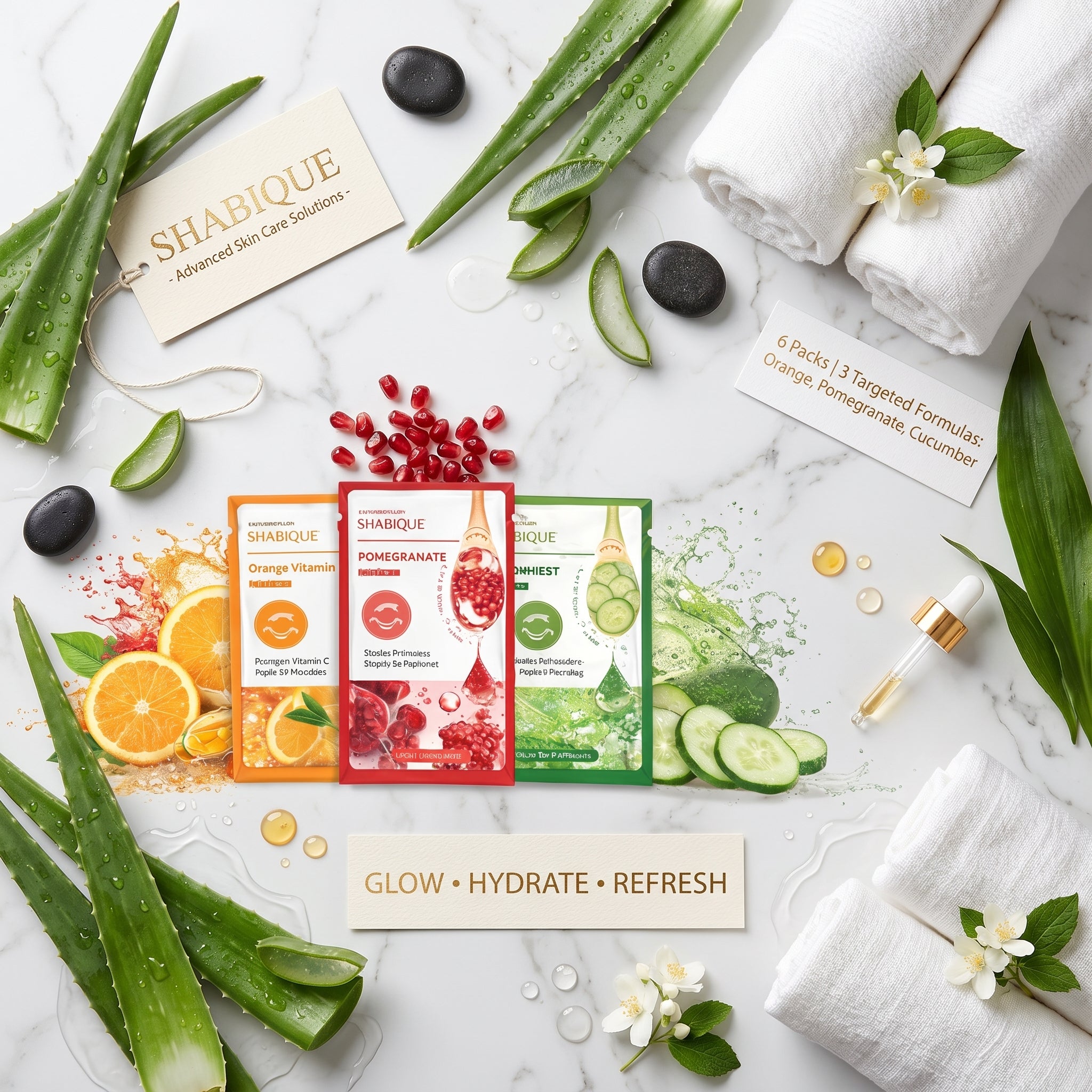 Facial mask pack for hydration and glow
