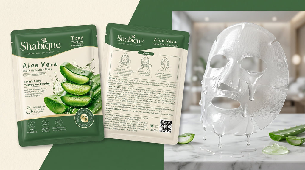 Shabique Aloe Vera Daily Hydration Mask 7-Day Glow Routine — product packaging front
